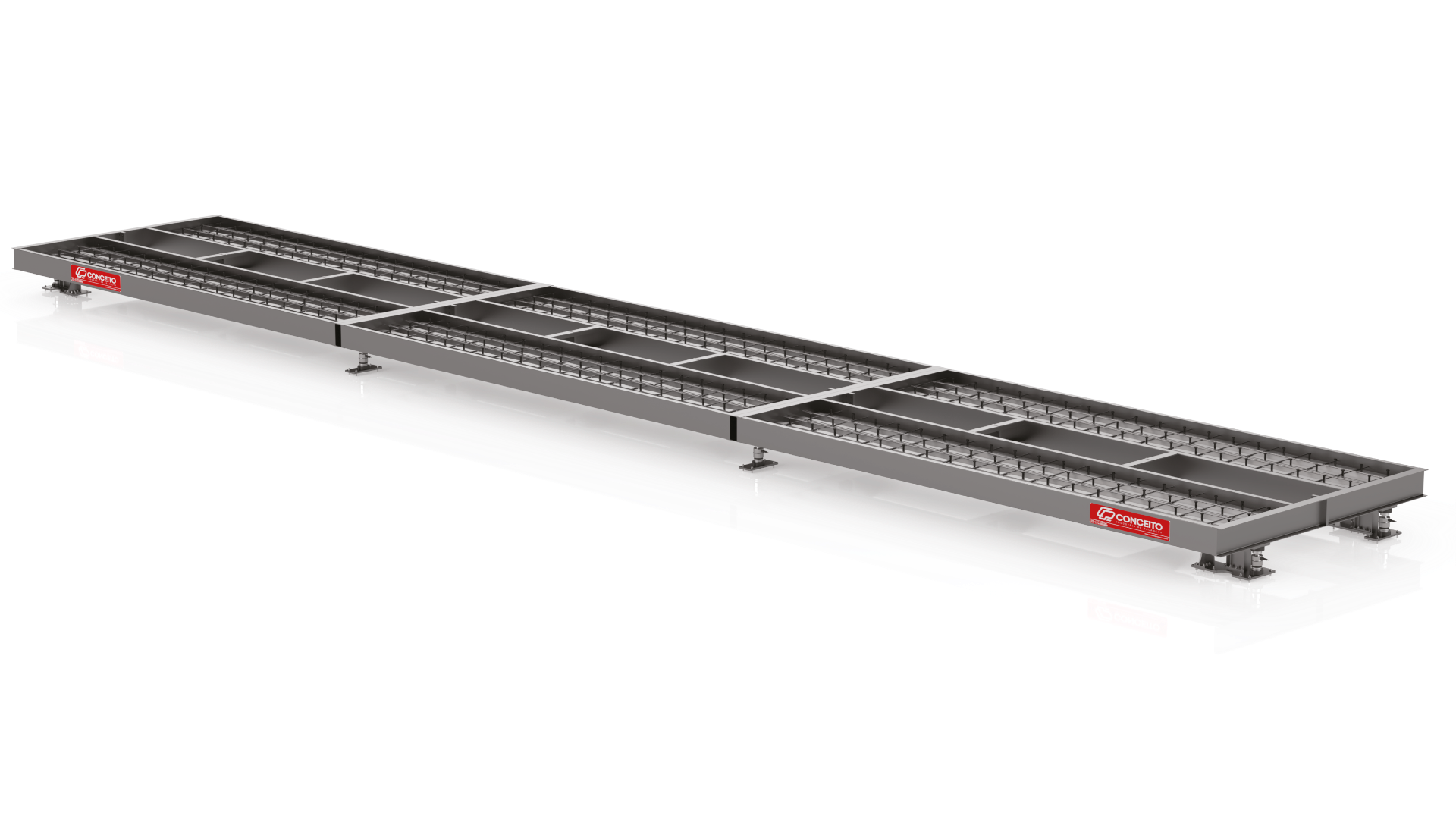 Balança rodoviária Linha Steel Force Conceito — vista isométrica em alta definição